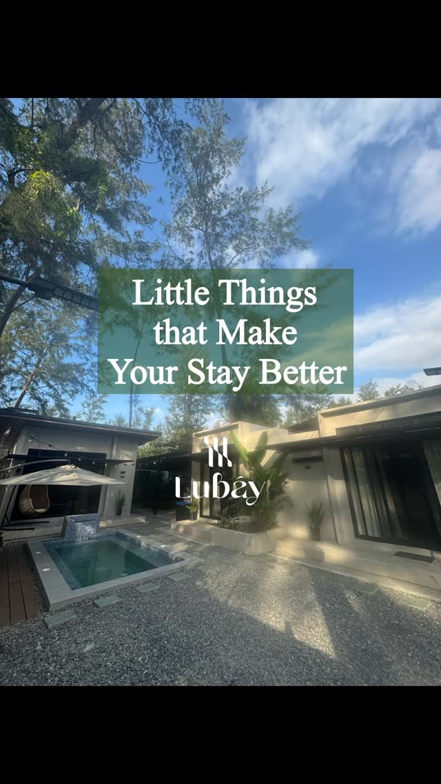 Amenities at Lubáy Villas